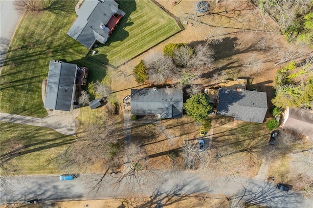 bird's eye view featuring a rural view