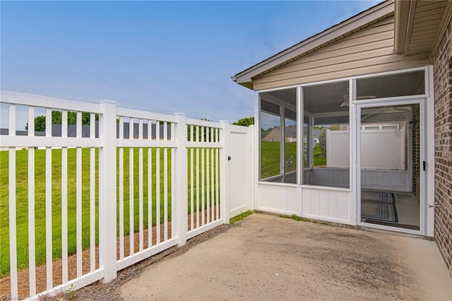 241 Collingswood Dr, Winston-Salem, NC 27127 - view of patio / terrace featuring a sunroom