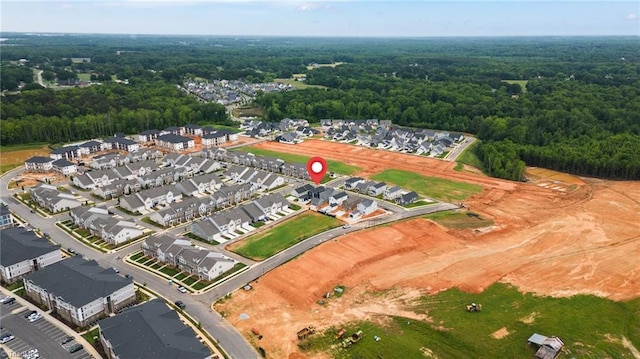 1416 Prospect Hill St, Kernersville, NC 27284 - aerial view of property and surrounding area with a heavily wooded area