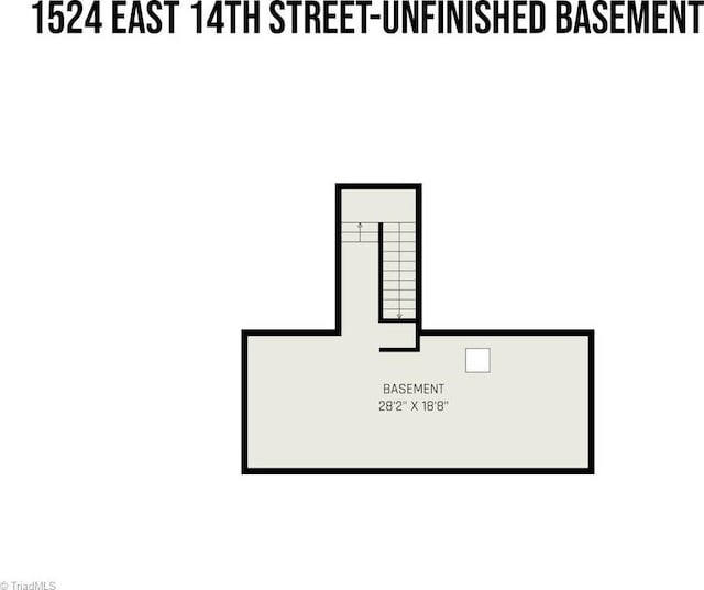 1524 E 14th St, Winston-Salem, NC 27105 - view of property floor plan