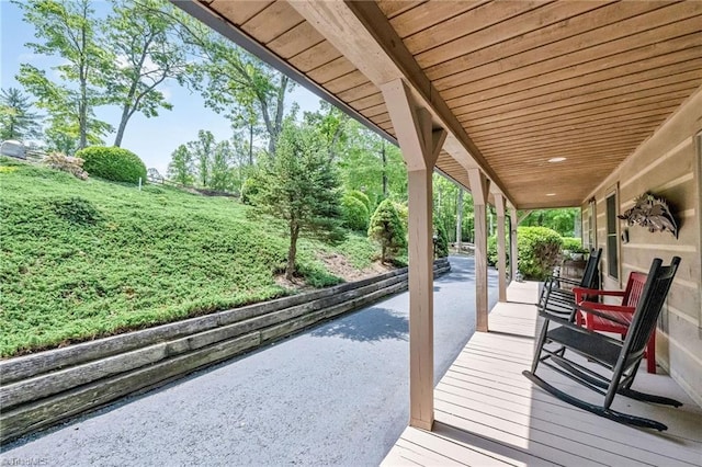 883 Wagon Ridge Ln, Ferguson, NC 28624 - view of patio featuring a porch