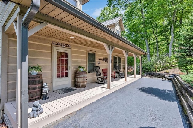 883 Wagon Ridge Ln, Ferguson, NC 28624 - view of patio featuring a porch