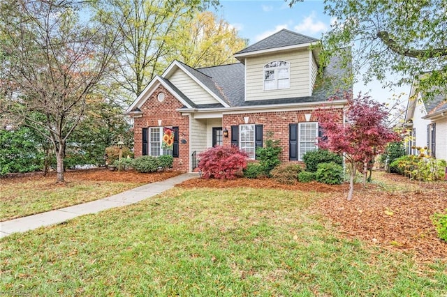 view of front of house featuring a front yard