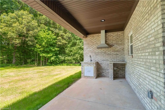 115 Corbin Ln, Lexington, NC 27295 - view of patio with a sink