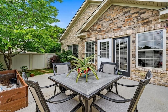 3615 Sainsbury Ln, Greensboro, NC 27409 - view of patio featuring outdoor dining space