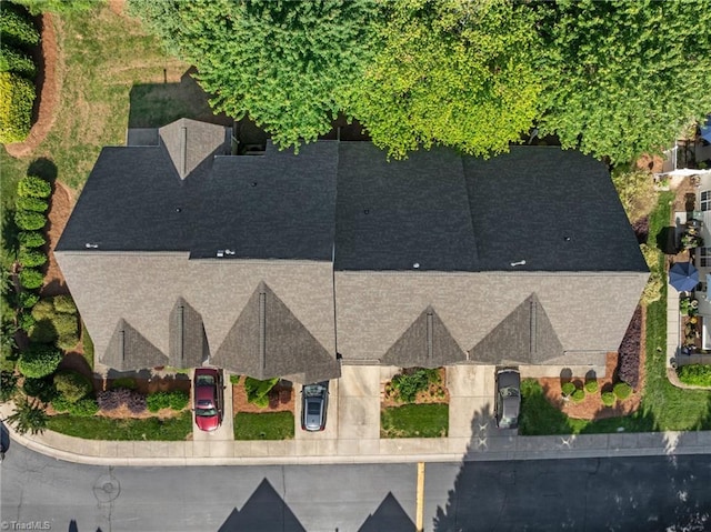 view from above of property