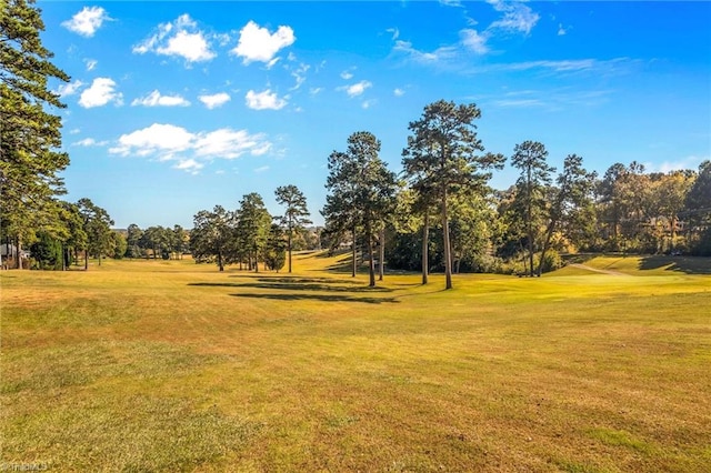 view of home's community featuring a lawn