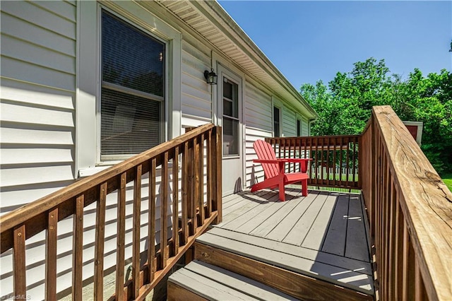 1602 Larkin St, High Point, NC 27262 - view of wooden deck