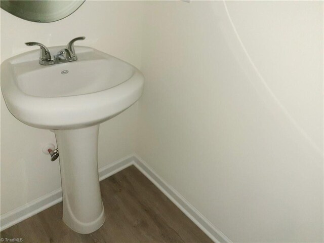 805 Granby Ave, High Point, NC 27260 - bathroom with wood finished floors and a sink