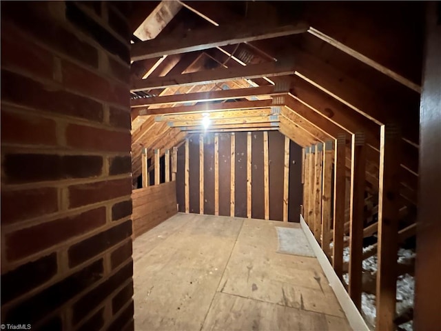 view of attic