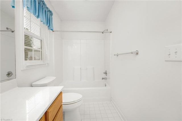 125 Haven Grove Trl, Clemmons, NC 27012 - full bath featuring vanity, tile patterned floors, and washtub / shower combination