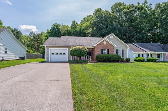 125 Haven Grove Trl, Clemmons, NC 27012 - ranch-style home featuring an attached garage, driveway, and brick siding