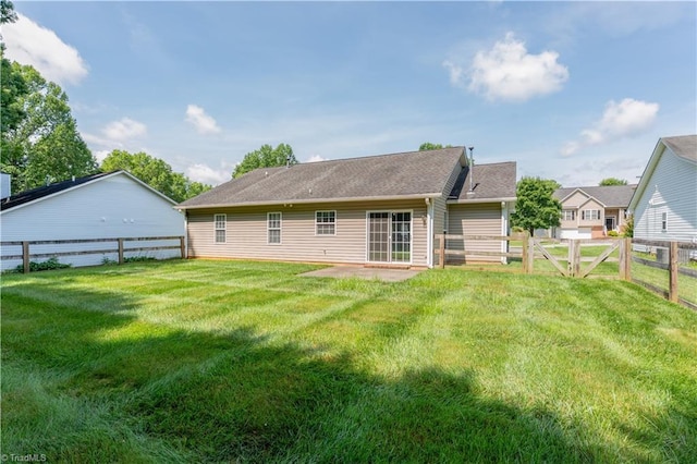 125 Haven Grove Trl, Clemmons, NC 27012 - back of property featuring a fenced backyard and a patio area