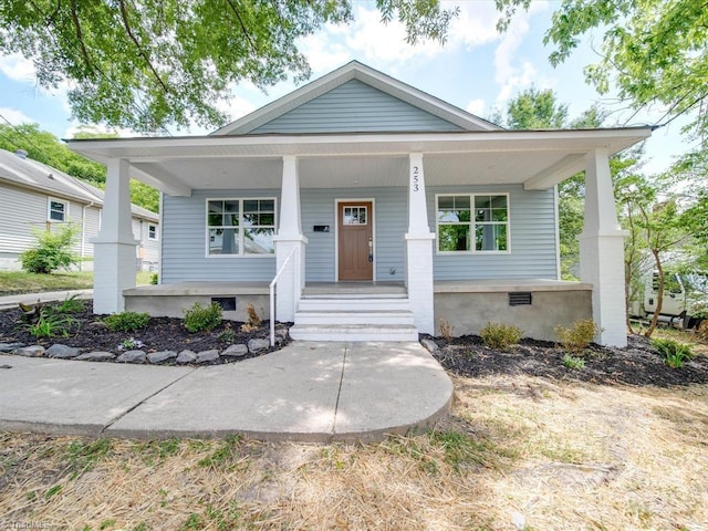 view of bungalow-style home