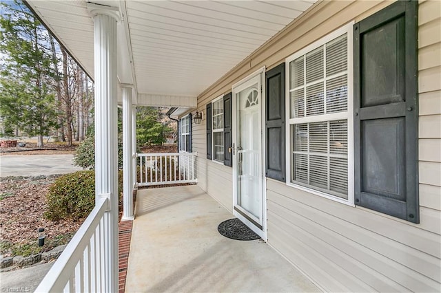 view of patio / terrace with covered porch