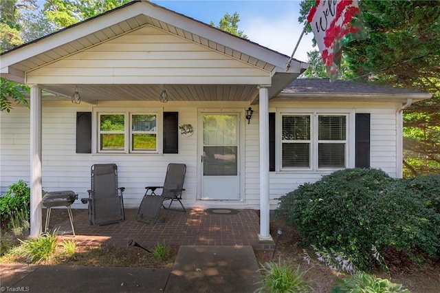 209 Brewer Cir, East Bend, NC 27018 - view of front of property featuring covered porch