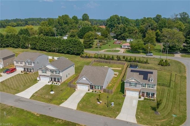 drone / aerial view featuring a residential view