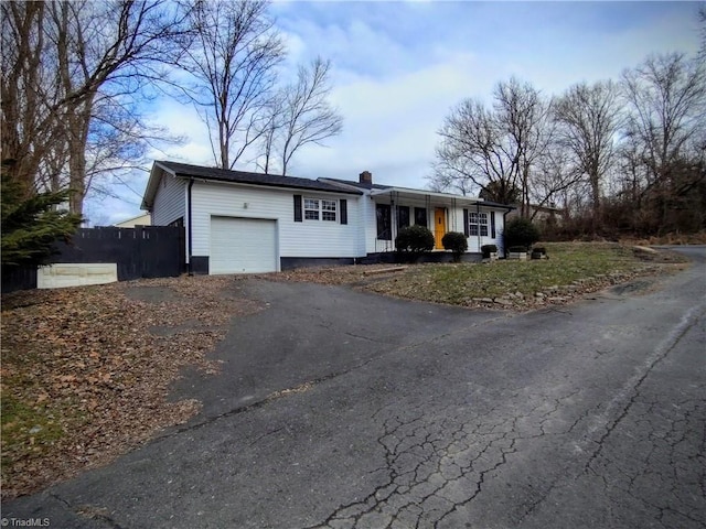 ranch-style house with a garage