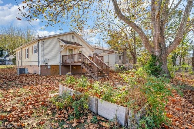 view of rear view of property