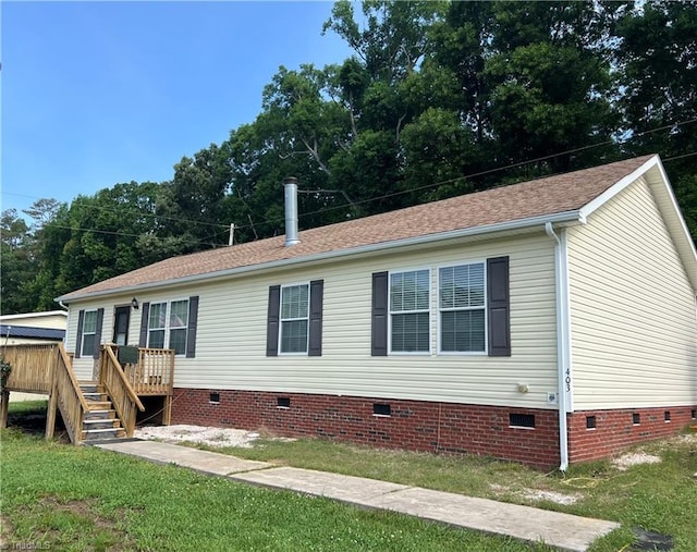 view of manufactured / mobile home