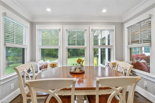 sunroom / solarium with plenty of natural light