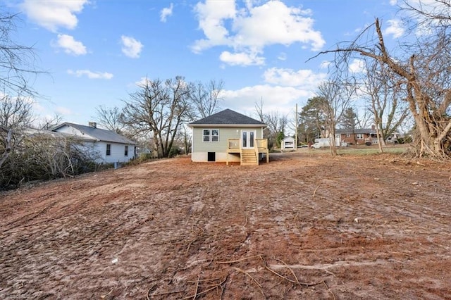 view of rear view of property