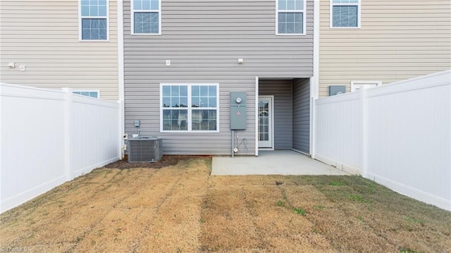 1914 Frost Dr, Haw River, NC 27258 - rear view of property featuring a patio and central air condition unit
