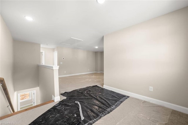 6969 Orchard Path Dr, Clemmons, NC 27012 - unfurnished room featuring attic access, carpet floors, and recessed lighting