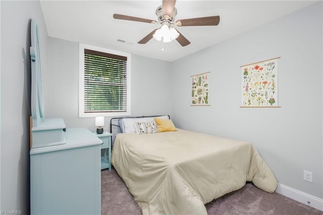 385 Apache Dr, Winston-Salem, NC 27107 - bedroom featuring carpet flooring, baseboards, and ceiling fan