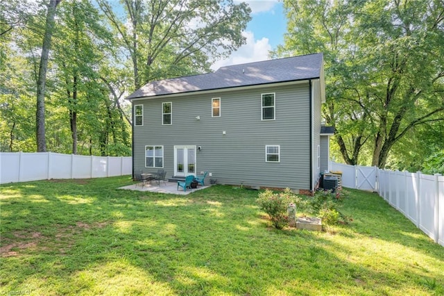 385 Apache Dr, Winston-Salem, NC 27107 - back of house featuring a patio area, central AC unit, and a gate
