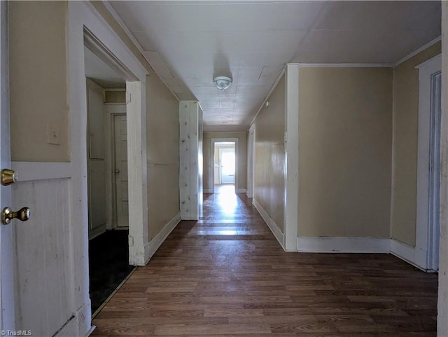 423 Tate St, High Point, NC 27260 - hall featuring wood finished floors and crown molding
