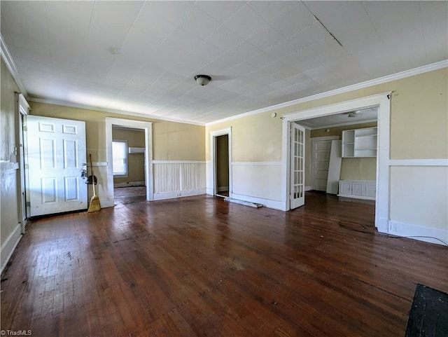423 Tate St, High Point, NC 27260 - empty room with crown molding and wood-type flooring