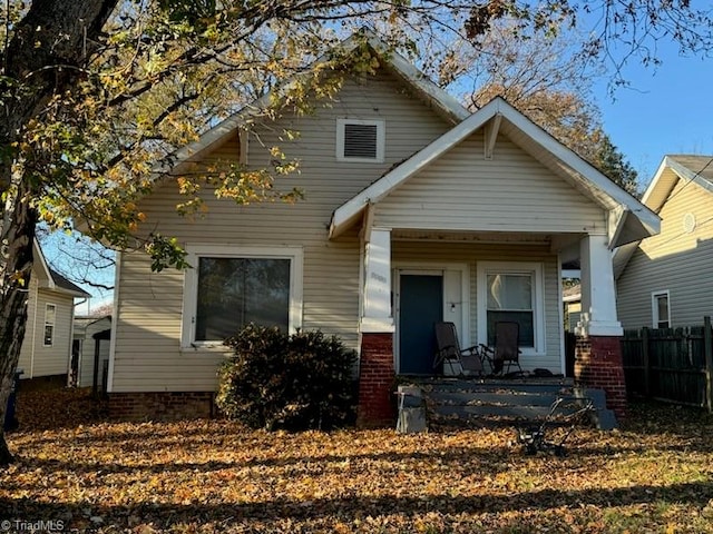 view of front of home