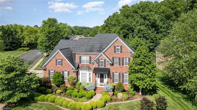 221 Oakmont Park Ct, Kernersville, NC 27284 - view of front of property with brick siding