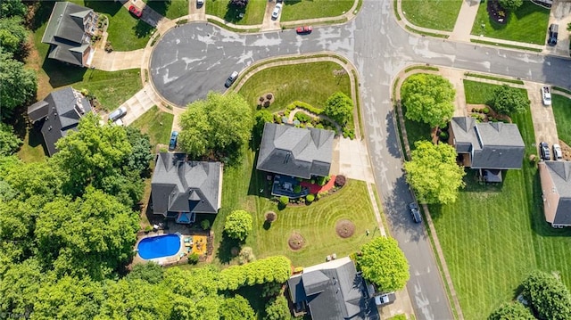 221 Oakmont Park Ct, Kernersville, NC 27284 - aerial overview of property's location featuring nearby suburban area and a pool