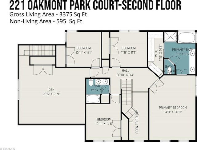 221 Oakmont Park Ct, Kernersville, NC 27284 - room layout