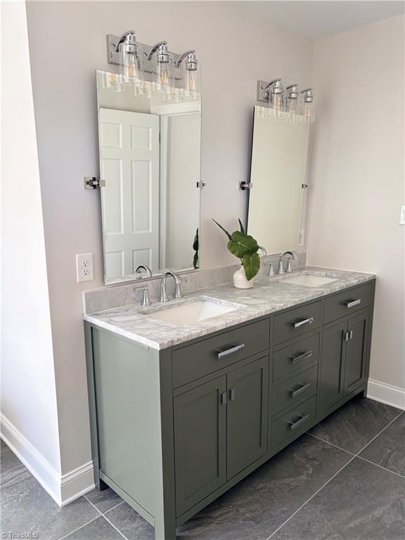 bathroom featuring vanity