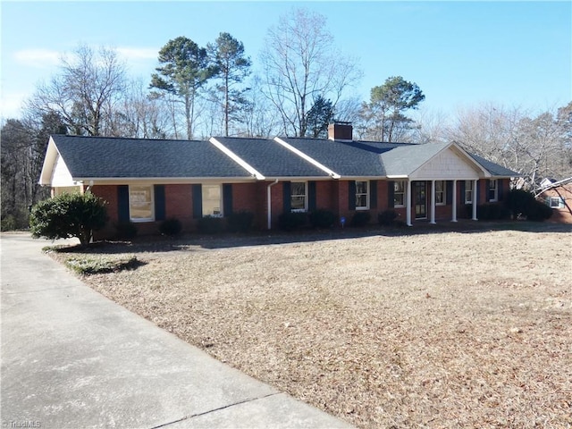 view of ranch-style home