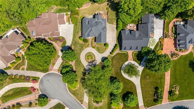 aerial perspective of suburban area