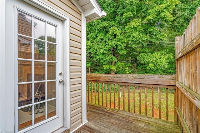 exterior space with hardwood / wood-style flooring