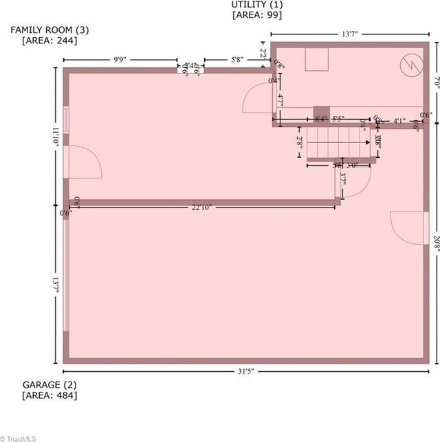 2025 Pope Rd, Winston-Salem, NC 27127 - home floor plan