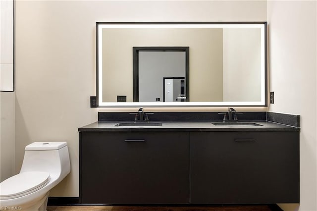 6376 Welborn Rd, Trinity, NC 27370 - bathroom with double vanity and toilet