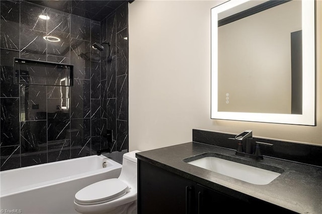 6376 Welborn Rd, Trinity, NC 27370 - bathroom featuring vanity and shower / tub combination