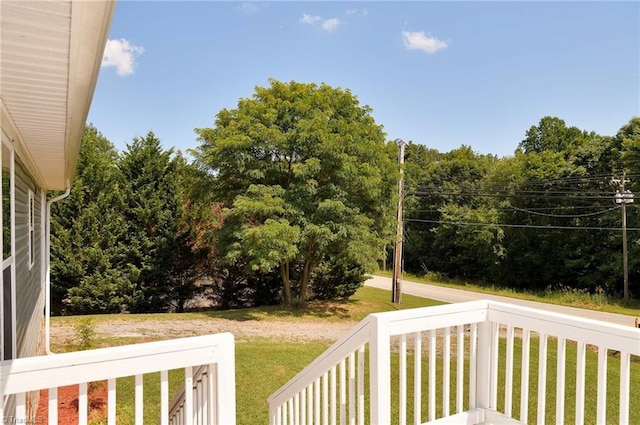 6376 Welborn Rd, Trinity, NC 27370 - view of grassy yard with a balcony