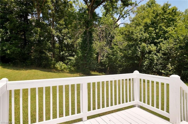 6376 Welborn Rd, Trinity, NC 27370 - wooden terrace with a lawn