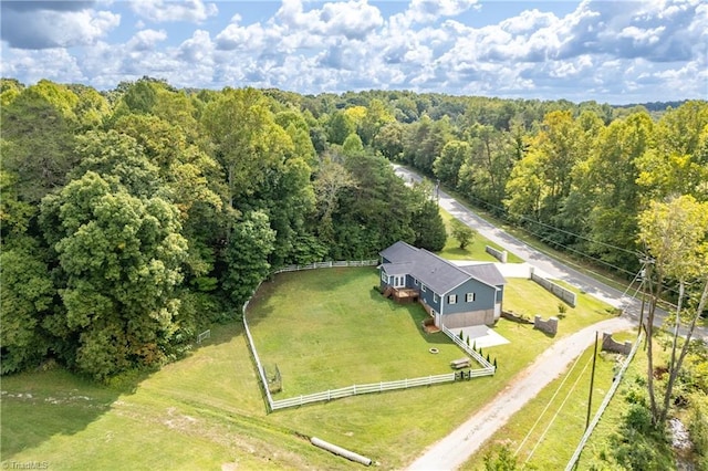 3289 Tobaccoville Rd, Tobaccoville, NC 27050 - drone / aerial view with a forest view