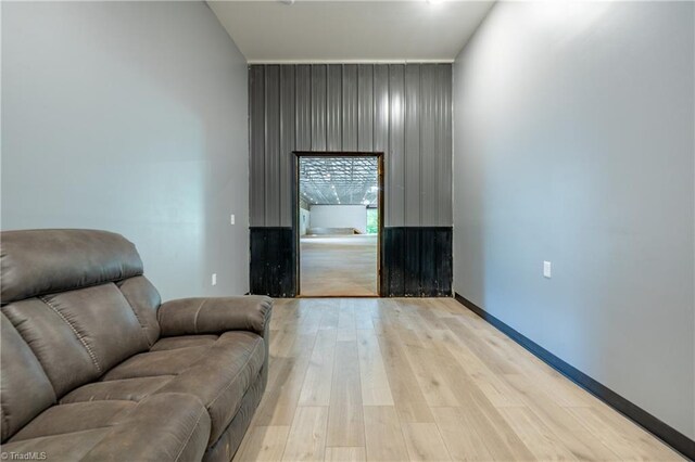 3289 Tobaccoville Rd, Tobaccoville, NC 27050 - living room with light wood-type flooring and baseboards