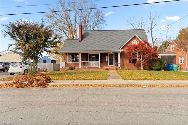 view of front of home with a porch