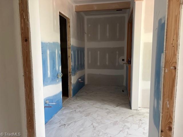 7920 Valley View Dr, Clemmons, NC 27012 - corridor with marble look tiles