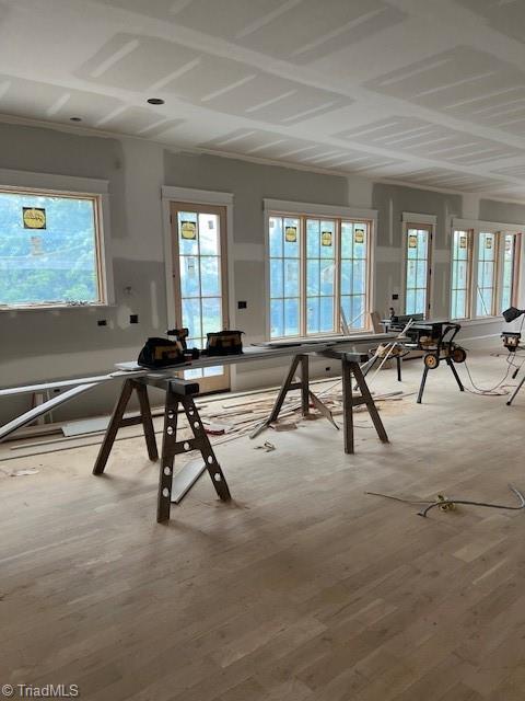 7920 Valley View Dr, Clemmons, NC 27012 - interior space with light wood-style flooring and plenty of natural light